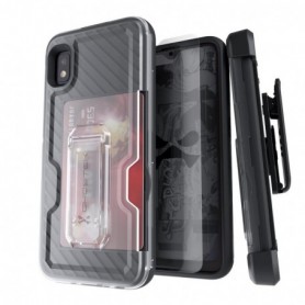 Iron Armor 3 Black Rugged Case + Holster with tempered glass for Samsung Galaxy A10e