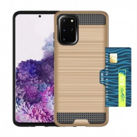 SAMSUNG GALAXY S20 PLUS SLIM ARMOR HYBRID CASE WITH CARD HOLDER IN GOLD
