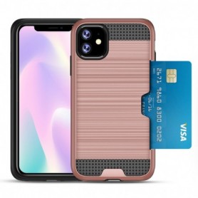 iPhone 11  SLIM ARMOR HYBRID CASE WITH CARD HOLDER IN ROSE GOLD