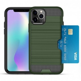 iPhone 11 PRO MAX SLIM ARMOR HYBRID CASE WITH CARD HOLDER IN GREEN