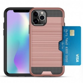 iPhone 11 PRO MAX SLIM ARMOR HYBRID CASE WITH CARD HOLDER IN ROSE GOLD