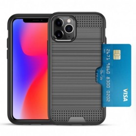 iPhone 11 PRO SLIM ARMOR HYBRID CASE WITH CARD HOLDER IN GRAY