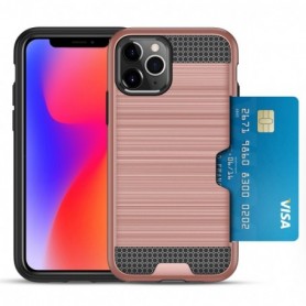 iPhone 11 PRO SLIM ARMOR HYBRID CASE WITH CARD HOLDER IN ROSE GOLD