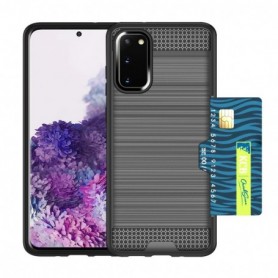SAMSUNG GALAXY S20 SLIM ARMOR HYBRID CASE WITH CARD HOLDER IN GRAY