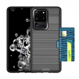 SAMSUNG GALAXY S20 ULTRA SLIM ARMOR HYBRID CASE WITH CARD HOLDER IN GRAY