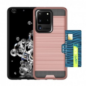 SAMSUNG GALAXY S20 ULTRA SLIM ARMOR HYBRID CASE WITH CARD HOLDER IN ROSE GOLD