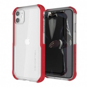 Cloak4 Red/Clear Shockproof Hybrid Case for Apple iPhone 11