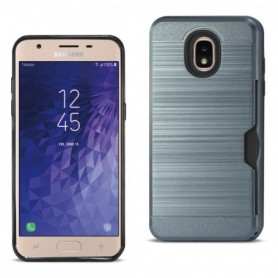 Samsung J3(2018) Slim Armor Hybrid Case With Card Holder In Navy