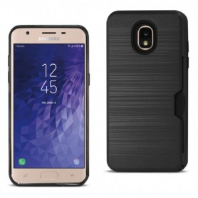 Samsung J3(2018) Slim Armor Hybrid Case With Card Holder In Black