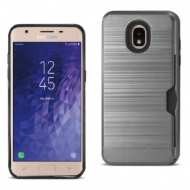 Samsung J3(2018) Slim Armor Hybrid Case With Card Holder In Gray