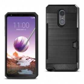 LG Stylo 4 Slim Armor Hybrid Case With Card Holder