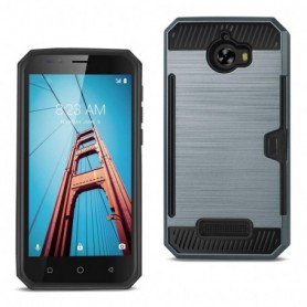 COOLPAD DEFIANT SLIM ARMOR HYBRID CASE WITH CARD HOLDER IN NAVY