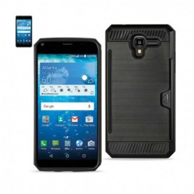 KYOCERA HYDRO VIEW SLIM ARMOR HYBRID CASE WITH CARD HOLDER IN BLACK