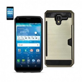 KYOCERA HYDRO VIEW SLIM ARMOR HYBRID CASE WITH CARD HOLDER IN GOLD