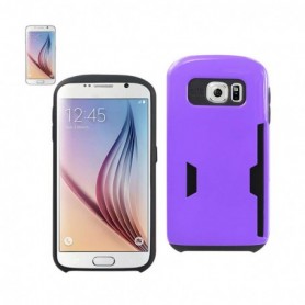 SAMSUNG GALAXY S6 CARD POCKET CASES-PURPLE