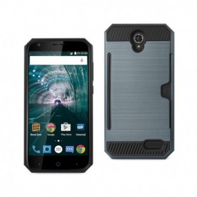 ZTE WARP 7/ Z959 SLIM ARMOR HYBRID CASE WITH CARD HOLDER IN NAVY