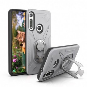 Motorola Moto G Fast Ultra Case with Ring Holder In Siliver