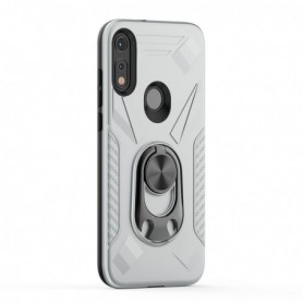 MOTOROLA E7 Case with Ring Holder In Silver