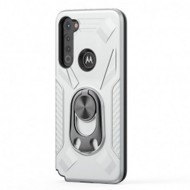 MOTOROLA G STYLUS Case with Ring Holder In Silver