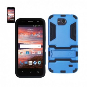ZTE OVERTURE 2 KICKSTAND CASES-BLACK BLUE