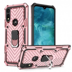 Kickstand Anti-Shock And Anti Falling Case for MOTOROLA E7 In Rose Gold
