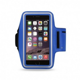 RUNNING ARMBAND WITH TOUCH SCREEN CASE 5.4X2.65X0.35 INCHES IN NAVY