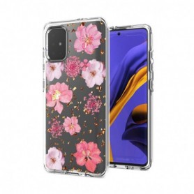 Pressed dried flower Design Phone case for SAMSUNG GALAXY A51 5G In Pink