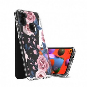 Pressed dried flower Design Phone case for SAMSUNG GALAXY A11 In Rose Gold