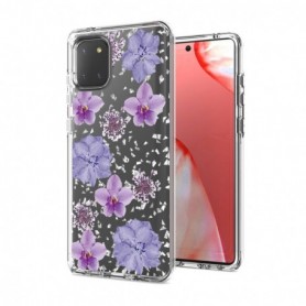 Pressed dried flower Design Phone case for  SAMSUNG GALAXY A81/Note 10 Lite/M60S In Purple