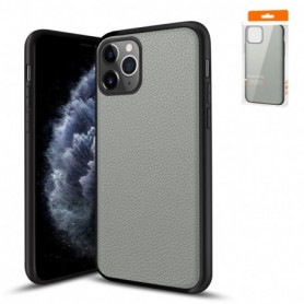 Premium PU Leather Outside and Flexible TPU Silicone Hybrid Slim Case for IPhone 11 PRO MAX