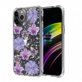 Pressed dried flower Design Phone case for APPLE IPHONE 11 PRO MAX in Purple