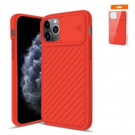 Camshield Series Case With Slide Camera Cover Tpu Case For APPLE IPHONE 11 PRO MAX In Red