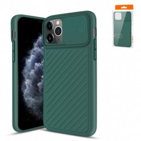 Camshield Series Case With Slide Camera Cover Tpu Case For APPLE IPHONE 11 PRO MAX In Green