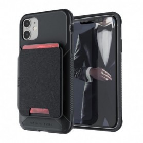 Exec4 Black Leather Flip  Wallet Case for Apple iPhone 11