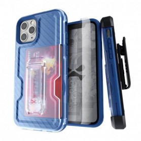 Iron Armor3 Blue Rugged Case + Holster with tempered glass  for Apple iPhone 11 Pro