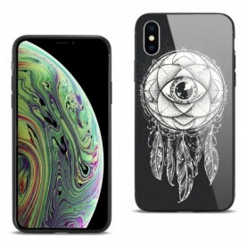 iPhone XS MAX Hard Glass Design TPU Case