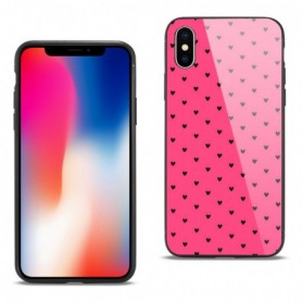 iPhone X/XS Hard Glass Design TPU Case