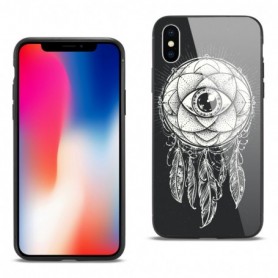 iPhone X / iPhone XS Hard Glass Design TPU Case
