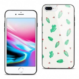 iPhone 8 Plus Hard Glass Design TPU Case