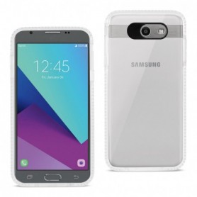 SAMSUNG GALAXY J7 V (2017) SOFT TRANSPARENT TPU CASE IN CLEAR WHITE