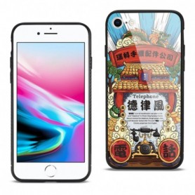 iPhone 7/8/SE2 Hard Glass Design TPU Case With Phone