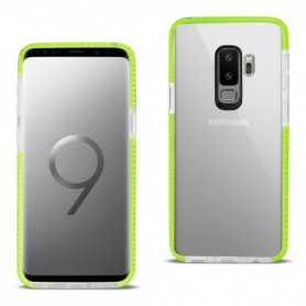 Samsung Galaxy S9 Plus Soft Transparent TPU Case In Clear Green