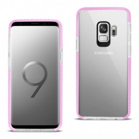 Samsung Galaxy S9 Soft Transparent TPU Case In Clear Pink