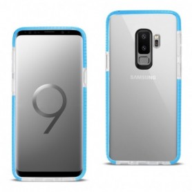 Samsung Galaxy S9 Plus Soft Transparent TPU Case In Clear Blue