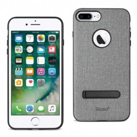 iPhone 8 Plus/ 7 Plus Rugged Texture TPU Protective Cover In Gray