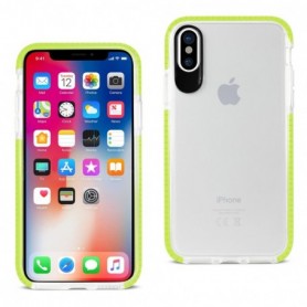 IPHONE X SOFT TRANSPARENT TPU CASE IN CLEAR GREEN