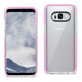 SAMSUNG GALAXY S8/ SM SOFT TRANSPARENT TPU CASE IN CLEAR PINK