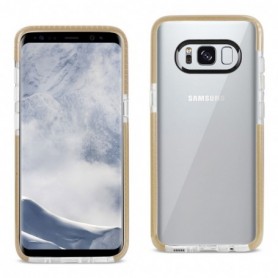 SAMSUNG GALAXY S8/ SM SOFT TRANSPARENT TPU CASE IN CLEAR GOLD