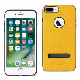 iPhone 8 Plus/ 7 Plus Rugged Texture TPU Protective Cover In Yellow