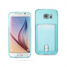 SAMSUNG GALAXY S6 TPU CASES-CLEAR BLUE